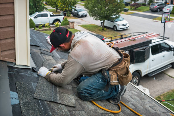 Professional Flat Roof Repair technician working in Maple Hill, NC